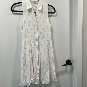 Rachel Roy Elephant Print White Dress (size 0)